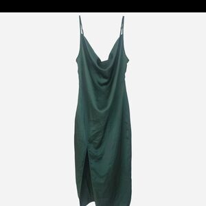 PrettyLittleThing Emerald Green Midi Dress